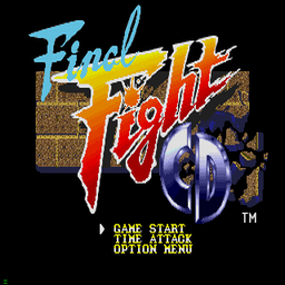 Final Fight CD (U) Title Screen